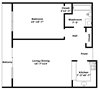 1 Bed, 1 Bath (Medium)